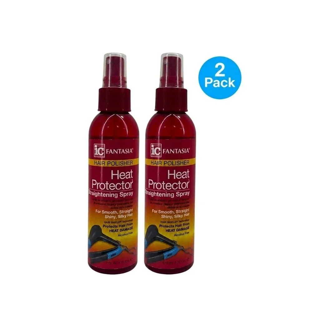 Fantasia IC Hair Polisher Heat Protector Straightening Spray Enriched with Aloe